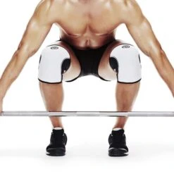 REHBAND RX Knee Sleeve, 7mm, White/Black -Gymstick Butik 105401 010r rehband rx knee support 7 mm white 1