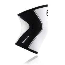 REHBAND RX Knee Sleeve, 7mm, White/Black -Gymstick Butik 105401 010r rehband rx knee support 7 mm white 3