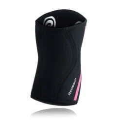 REHBAND RX Knee Sleeve, 7mm, Black/Pink -Gymstick Butik 105434 030r rx knee sleeve 7mm black pink 1