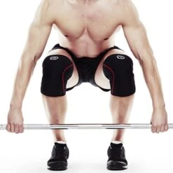 REHBAND RX Knee Sleeve, 7mm, Black/Red -Gymstick Butik 105436 020r rx knee sleeve 7mm black red 4