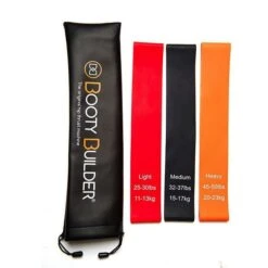 Booty Builder Mini Bands, Black, 3-Pack -Gymstick Butik 1087 02 booty builder mini bands black 3 pack 2