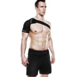 REHBAND QD Shoulder Support, Left, 3mm, Black -Gymstick Butik 119206 011r qd shoulder support left 3mm black 3