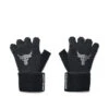 UA Project Rock Training Glove, Black/White