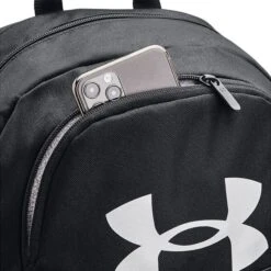 Under Armour UA Hustle Sport Backpack, Black/Silver -Gymstick Butik 1364181 001.MASTER Under Armour UA Hustle Sport Backpack Black Silver 03 0222