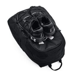 Under Armour UA Hustle Sport Backpack, Black/Silver -Gymstick Butik 1364181 001.MASTER Under Armour UA Hustle Sport Backpack Black Silver 04 0222