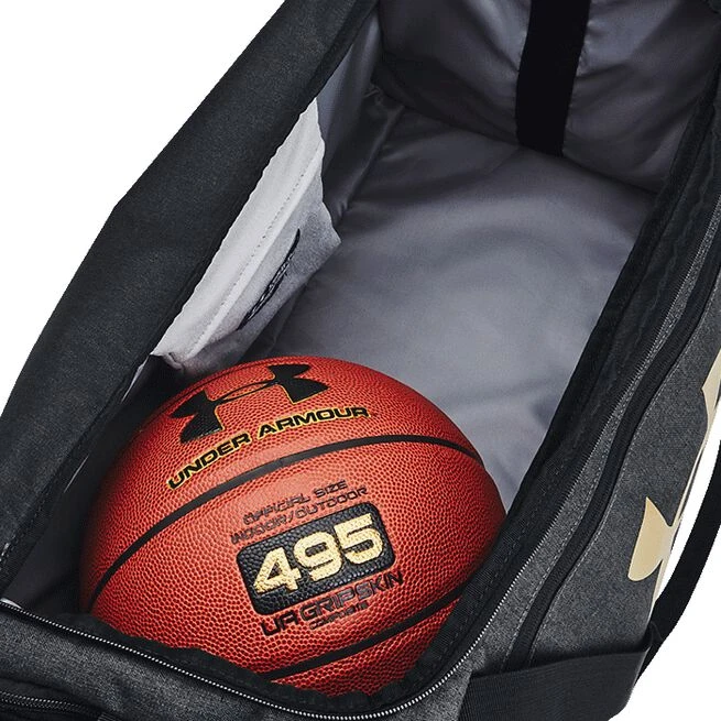 Under Armour UA Undeniable 5.0 Duffle Medium, Black Heather/Black/Metallic Gold 5 Under Armour UA Undeniable 5.0 Duffle Medium, Black Heather/Black/Metallic Gold - Billede 3
