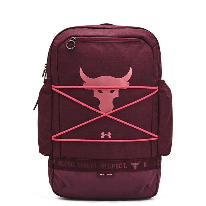 UA Project Rock Brahma BP, Dark Maroon/Deco Rose/Blitz Red 3 UA Project Rock Brahma BP, Dark Maroon/Deco Rose/Blitz Red