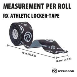REHBAND RX Athletic Locker Tape, 38mm X 10m -Gymstick Butik 20119999 Rehband RX Athletic Locker Tape 38mm 10m Black 02 0422