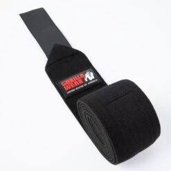 Knee Wraps, 2,5 M -Gymstick Butik 99111R Gorilla Wear Knee Wraps 2 m black 03 0522