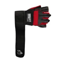 Dallas Wrist Wraps Gloves, Black/Red -Gymstick Butik 991449050R Gorilla wear Dallas black red 4 sep22