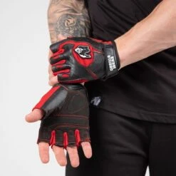 Mitchell Training Gloves, Black/Red -Gymstick Butik 991459050R Gorilla Wear Mitchell Training gloves black Red 03 sep22