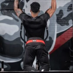 GW Nylon Dip Belt, Black/Red 10 GW Nylon Dip Belt, Black/Red -Gymstick Butik 9919390509 GW Nylon Dip Belt BlackRed 0921