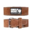 4 Inch Powerlifting Belt, Brown -Gymstick Butik 99197129R Gorilla Wear 4 Inch Powerlifting Belt Brown 01 0322