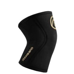 REHBAND RX Knee Sleeve 5 Mm Gold Black -Gymstick Butik R20015272R RX Knee Sleeve 5mm Gold Black 02 0922
